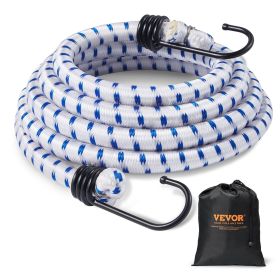 VEVOR 6 Piece Bungee Cords with A3 Steel Hooks, 72 Inch Heavy Duty Bungee Straps, 12 mm Elastic Bungee Ropes Set for Camping, Tarps, Motorcycle