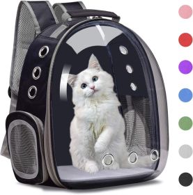 Cat Backpack Carrier Bubble Bag; Small Dog Backpack Carrier for Small Dogs; Space Capsule Pet Carrier Dog Hiking Backpack Airline Approved Travel (Color: navy blue)