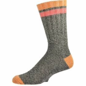 Men's Colorful Crew Socks for Hunting, Hiking, Outdoors (Color: Black)