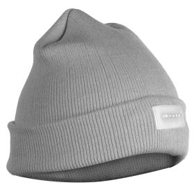 Unisex 5 LED Knitted Beanie Winter Warm Hat Camping Jogging Running Cap Headlamp (Color: grey)