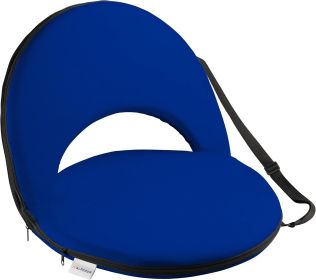 Alpcour Reclining Stadium Seat - Waterproof, 6-Position Comfort for Outdoor Use (Color: Royal Blue, size: 21" Wide)