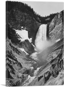 Yellowstone Falls - Yellowstone National Park - Wyoming (Type: Standard Framed Canvas Print, size: 28" x 20" / 70cm x 50cm (approx))