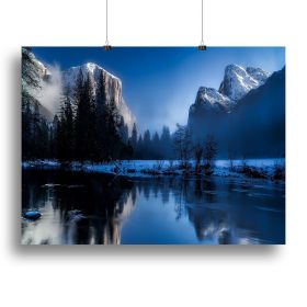 Yellowstone National Park Canvas Print or Poster (Type: Standard Framed Canvas Print, size: 32" x 24" / 80cm x 60cm (approx))